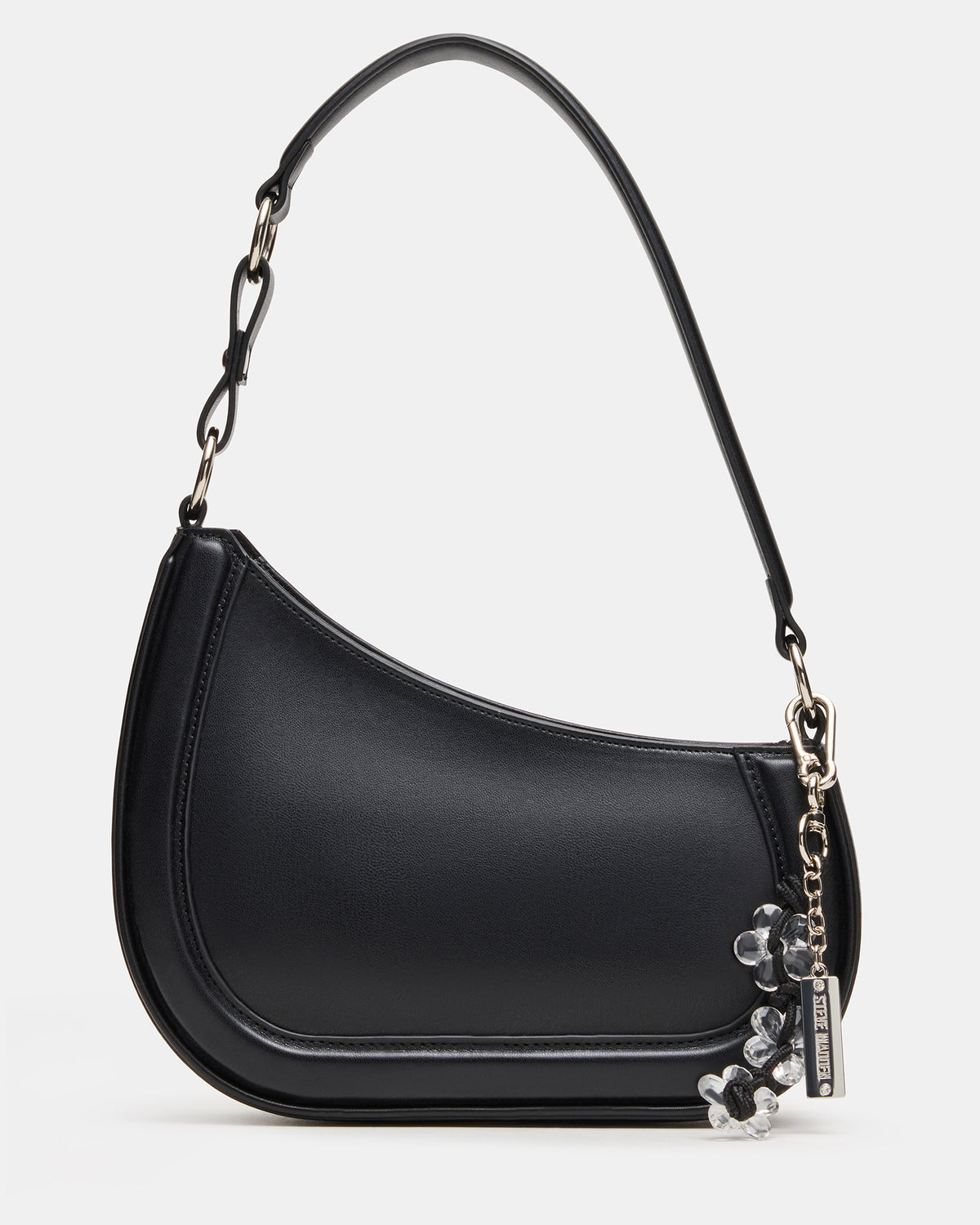 MUSEE Bag Black Asymmetrical Shoulder Strap Handbag