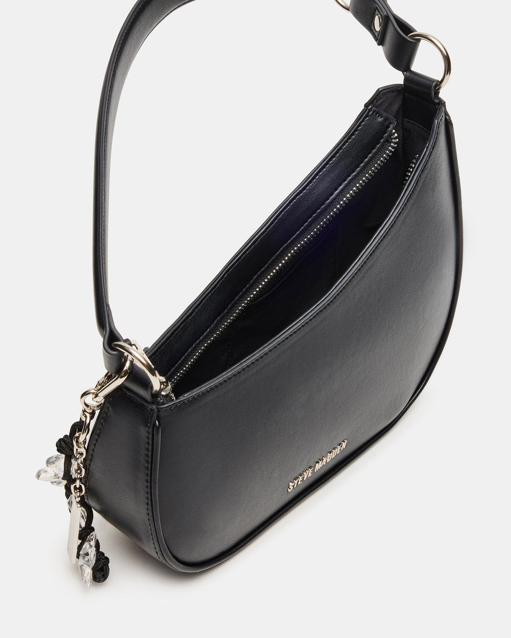 MUSEE Bag Black Asymmetrical Shoulder Strap Handbag