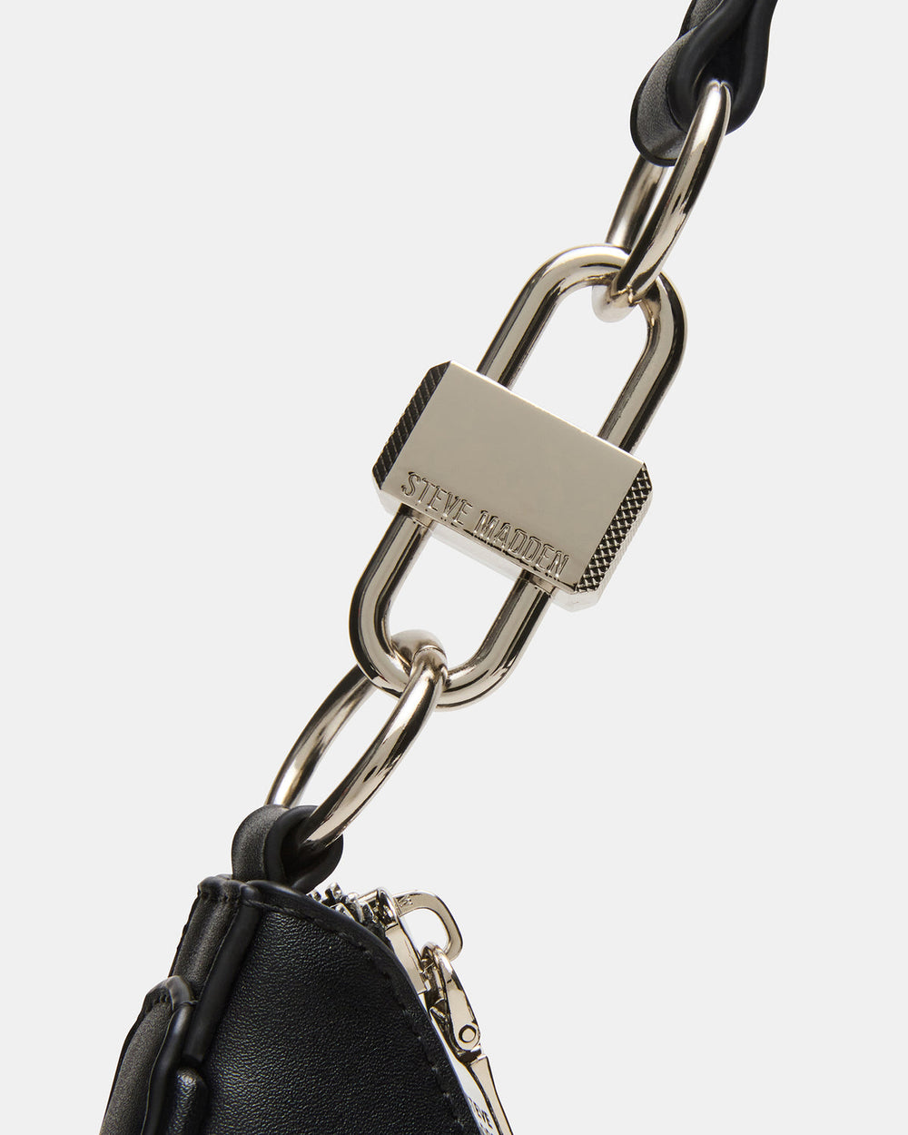 LOHAN Bag Black Structured Hobo Shoulder Handbag