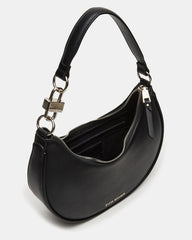 LOHAN Bag Black Structured Hobo Shoulder Handbag