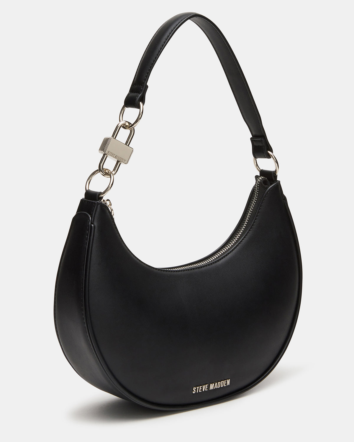 LOHAN Bag Black Structured Hobo Shoulder Handbag