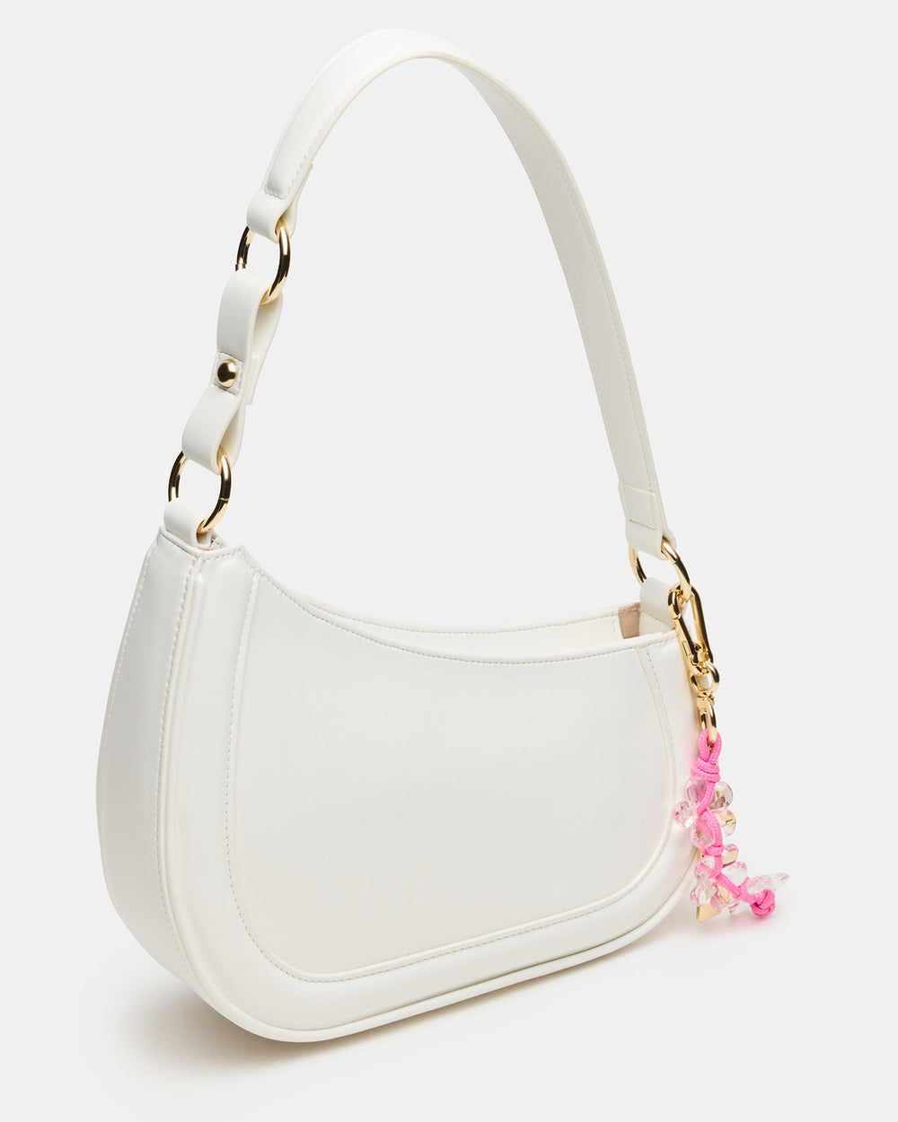 MUSEE Bag White Asymmetrical Shoulder Strap Handbag