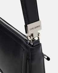 ANGEL Bag Black Top-Zipper Structured Shoulder Strap Handbag