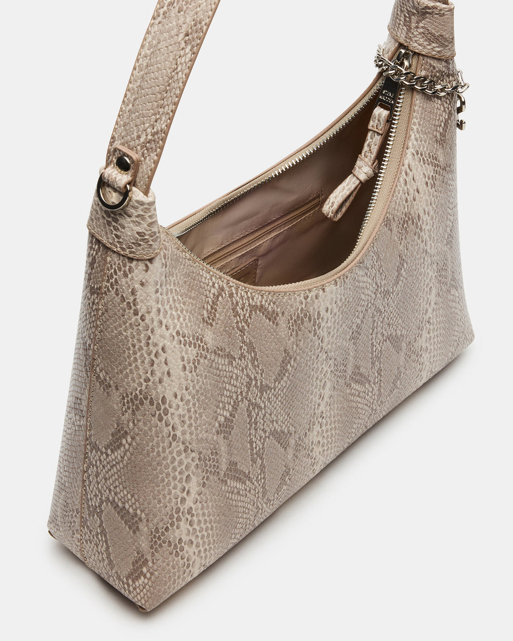 AMARI Bag Sand Snake Shoulder Strap Handbag