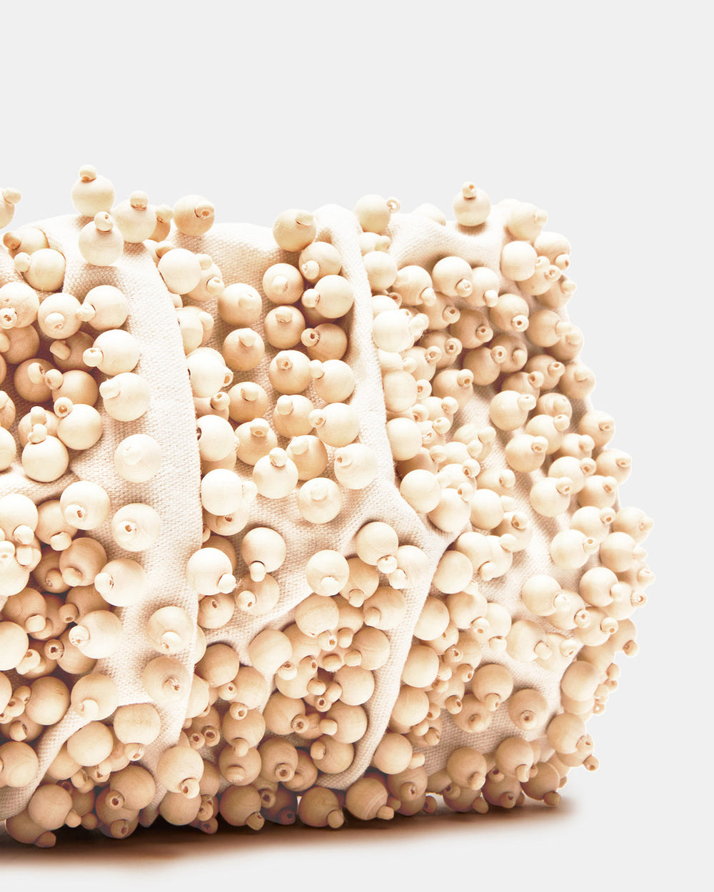 TIKI Natural Women's Beaded Clutch