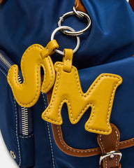 STUDIO Bag Navy Nylon Cargo Pocket Drawstring Women's Backpack Handbag