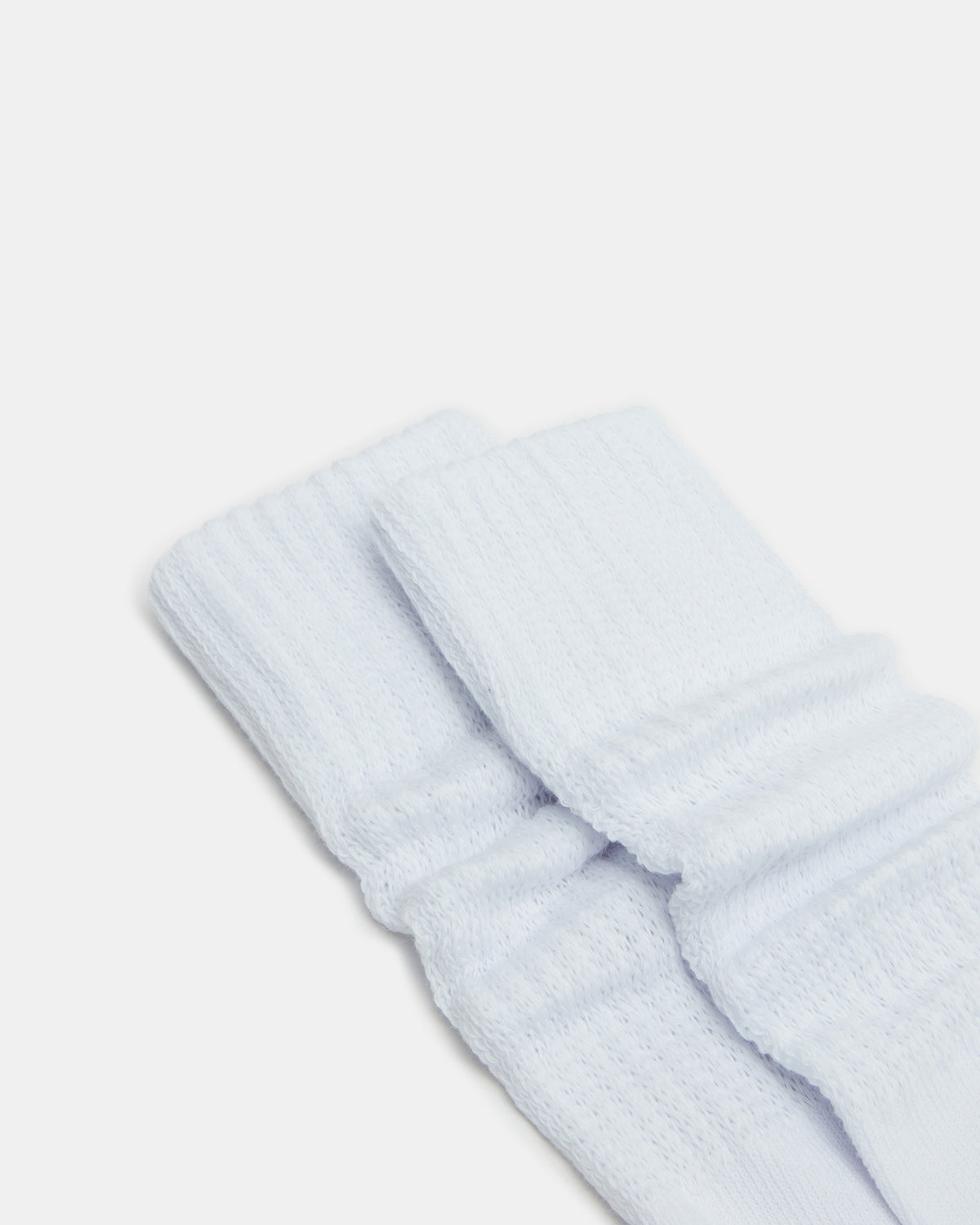 2 PACK SLOUCHY CREW SOCKS WHITE Scrunch Socks