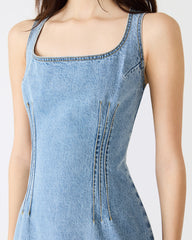 NOELLE Forever Blue Denim Mini Women's Dress