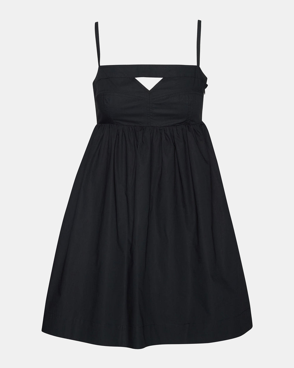 MEADOW Black Mini Cut-Out Flowy Dress