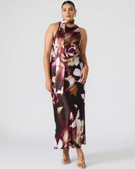 JAIDAN Mesa Rose Maxi Floral Print Flowy Women's Dress