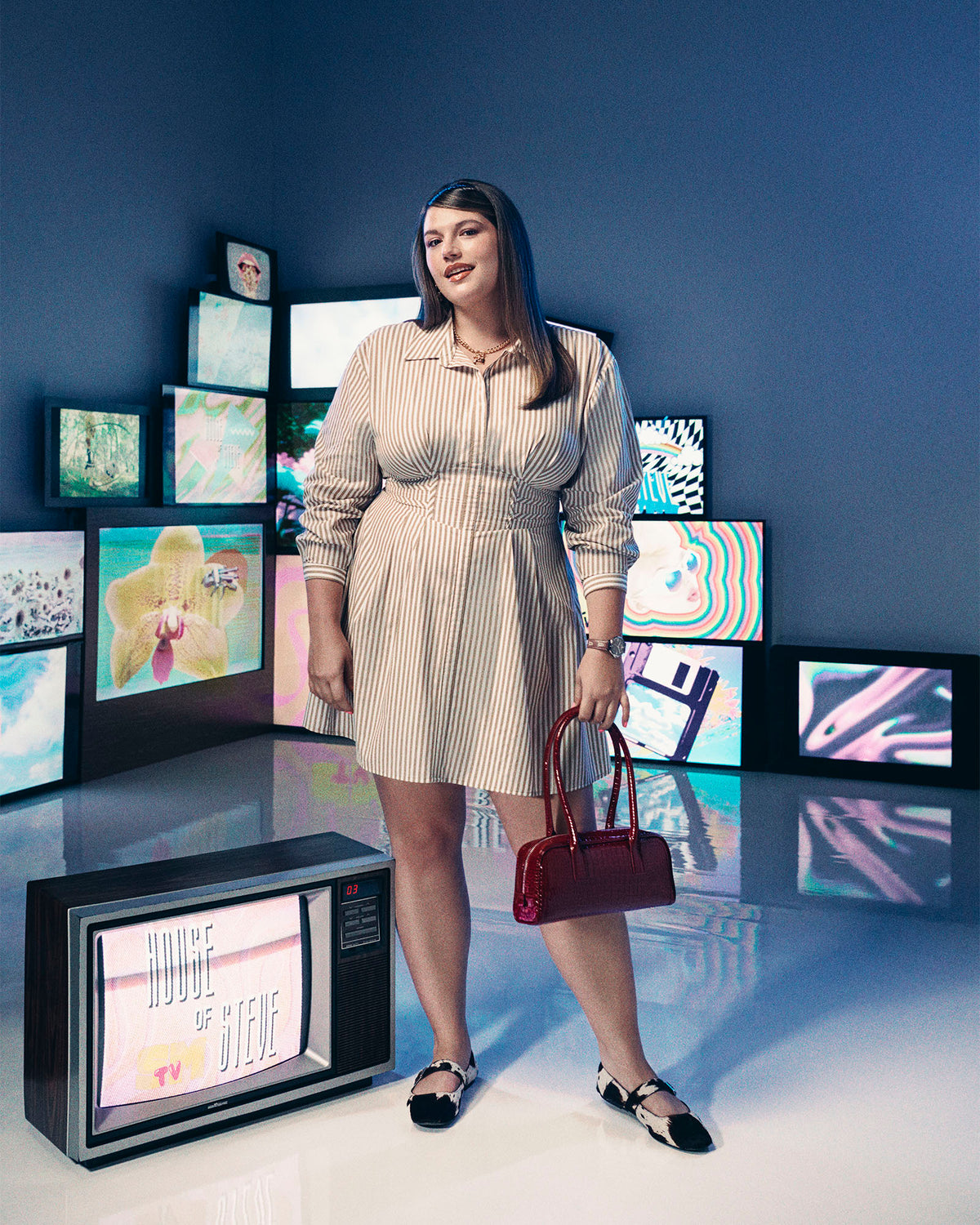 ARIA Taupe Women's Button-Up Mini Dress