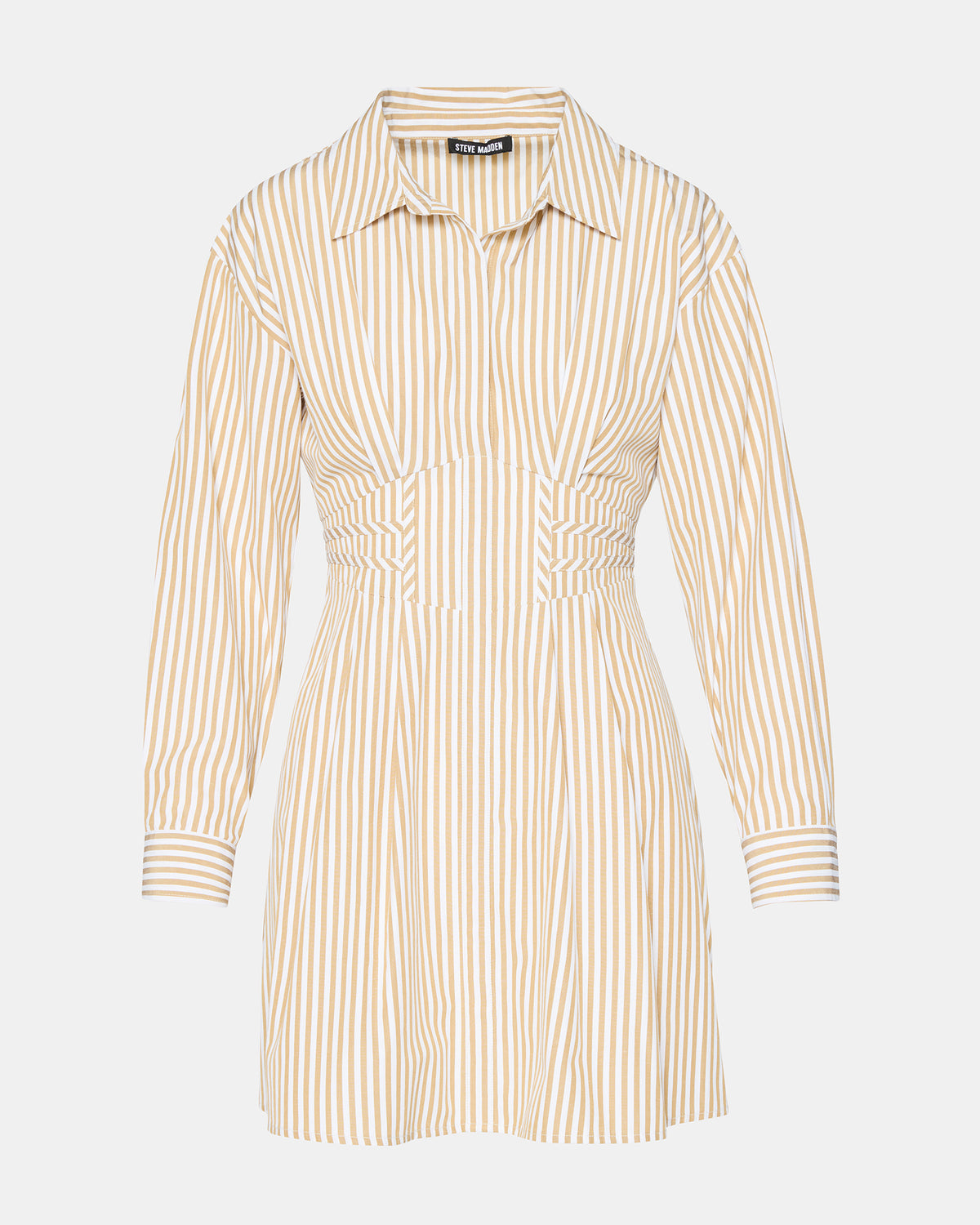 ARIA Taupe Women's Button-Up Mini Dress