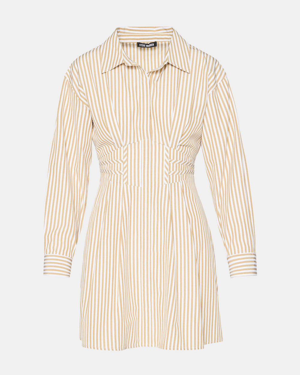 ARIA Taupe Women's Button-Up Mini Dress