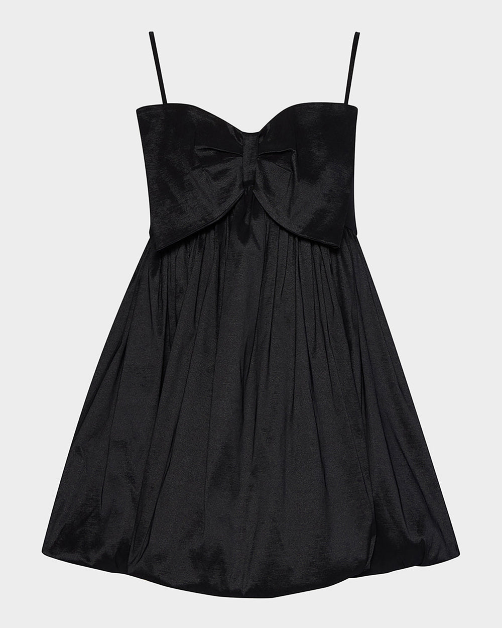 TOPANGA Dress Black | Women's Bow Front Bubble Dress