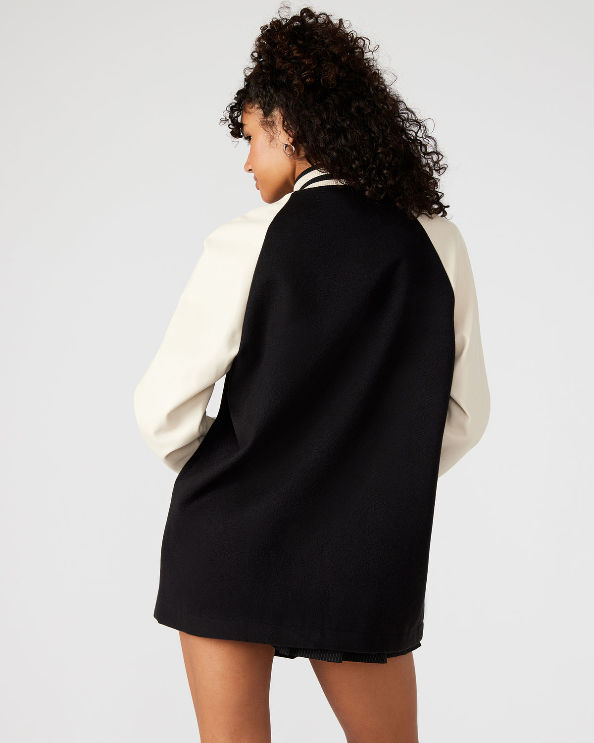 SKYLIE Jacket Black | Women's Varsity Bomber Jacket