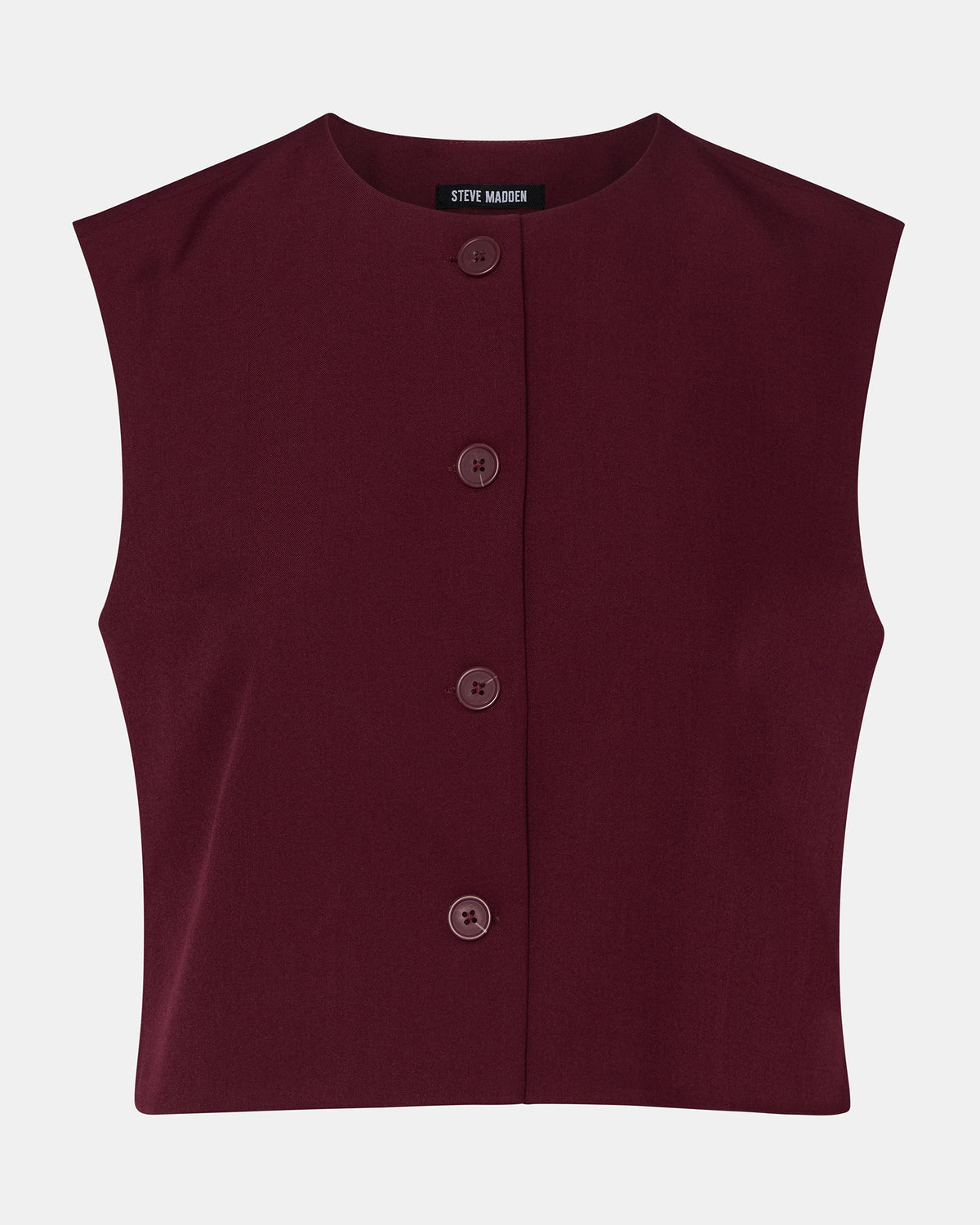 ALESSA Wine Button-Up Women's Top