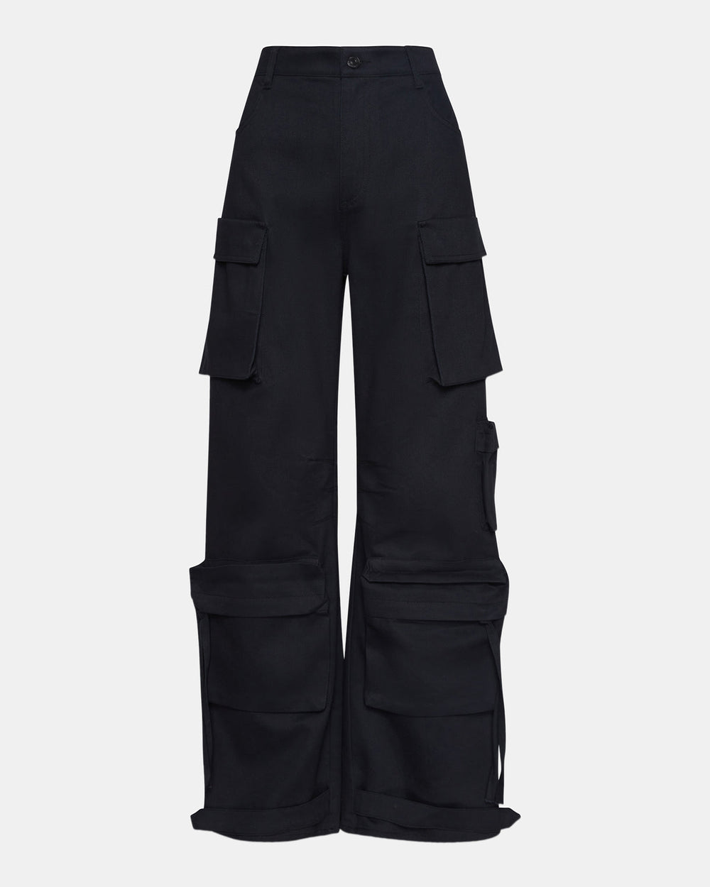 DUO Black Women's Utility Cargo Pants