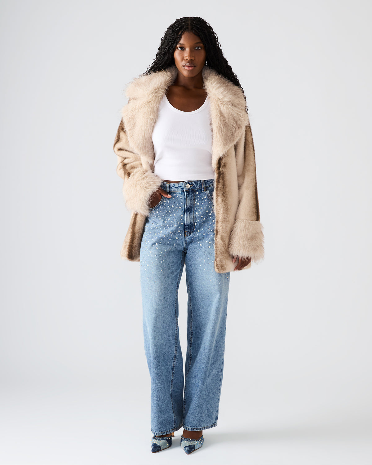 TAYLOR Jean Forever Blue Women's Cutout Jeans