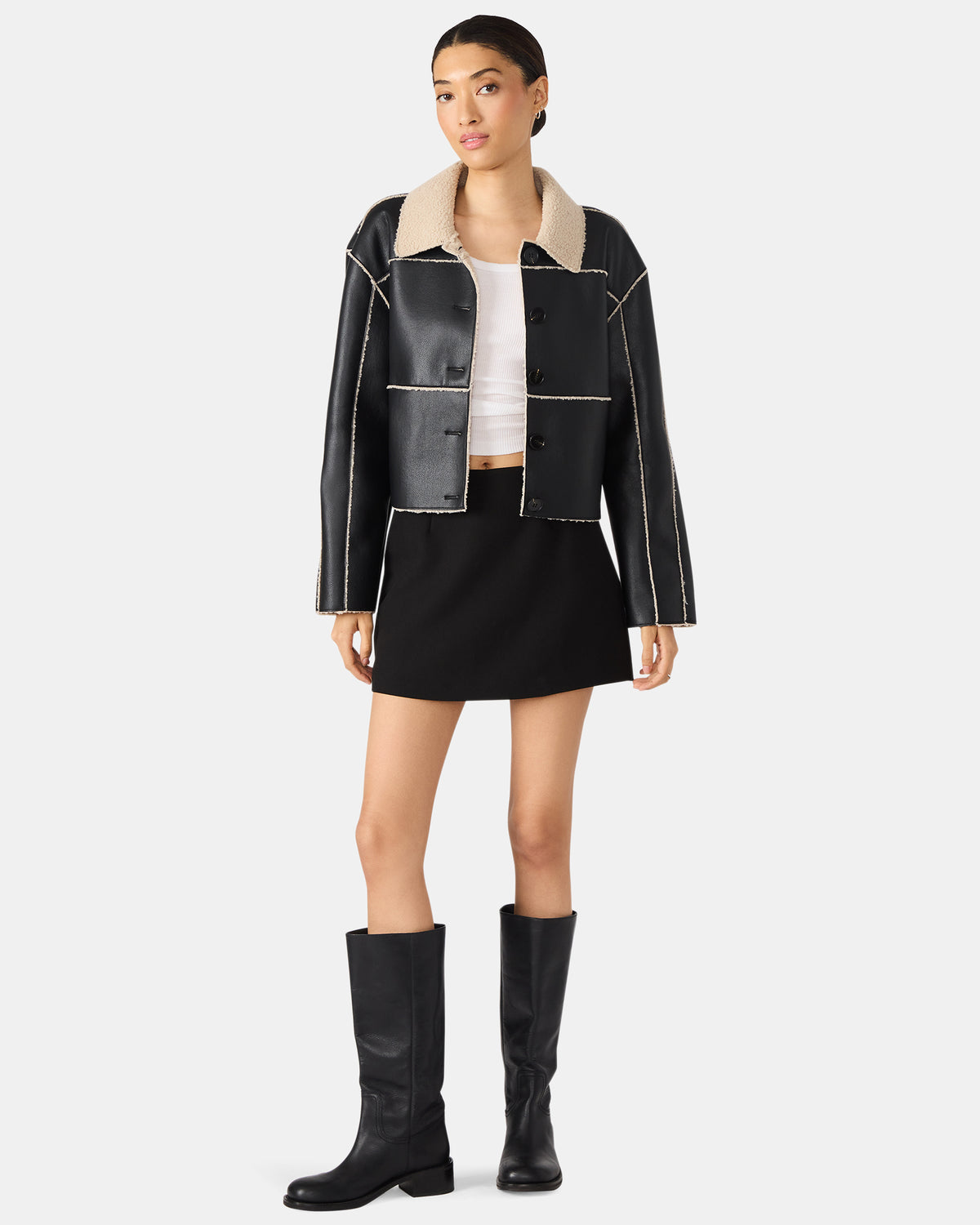 CINDI Black Women's Essential Mini Skort