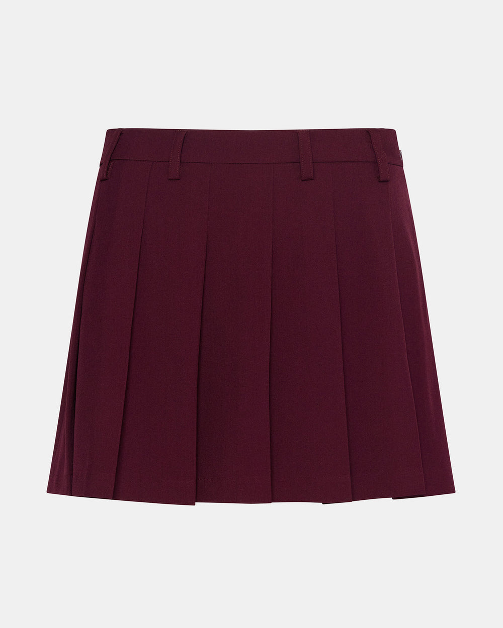 MARGO Wine Pleated Women's Mini Skirt