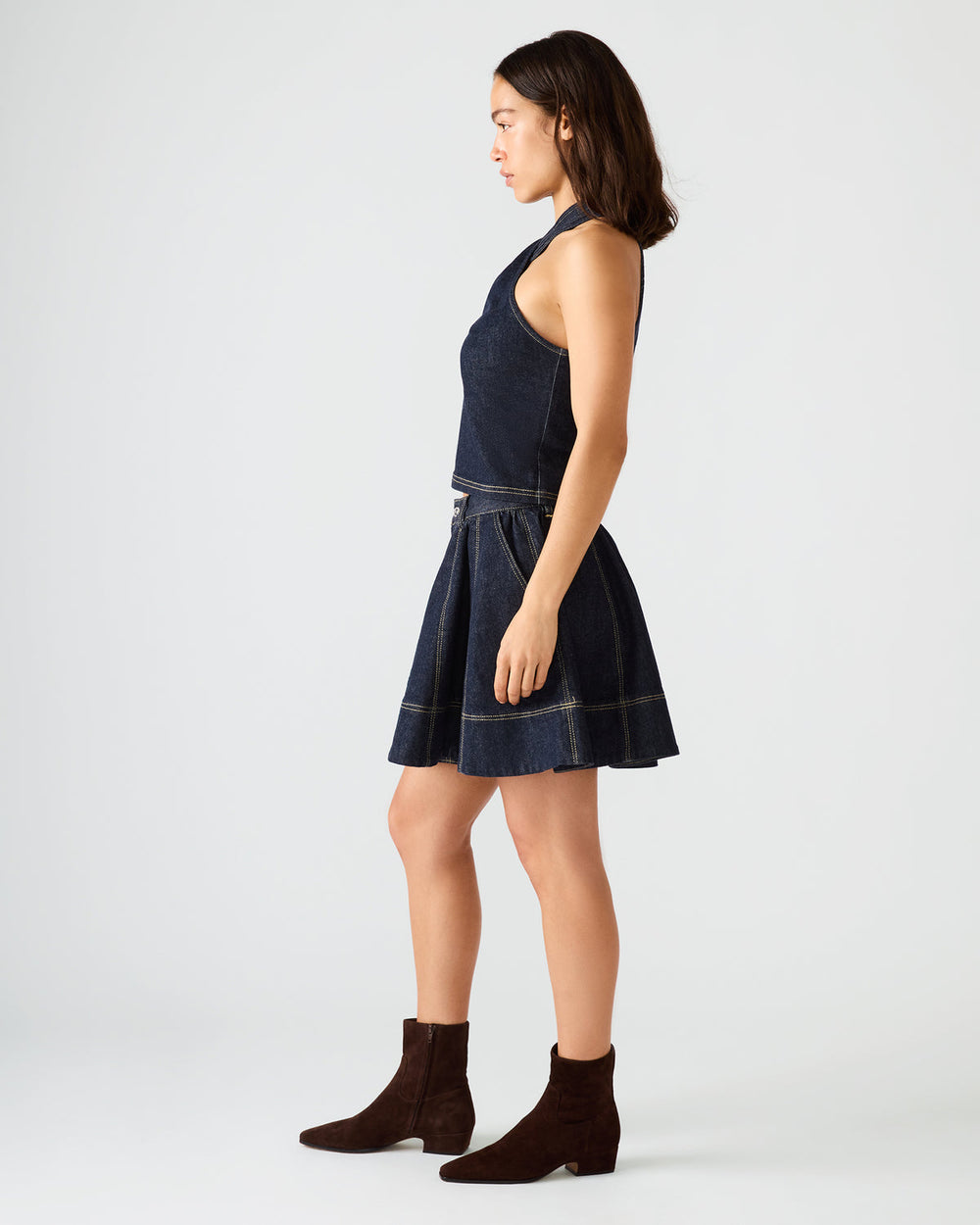 SLOAN Ink Denim Flowy Mini Women's Skirt