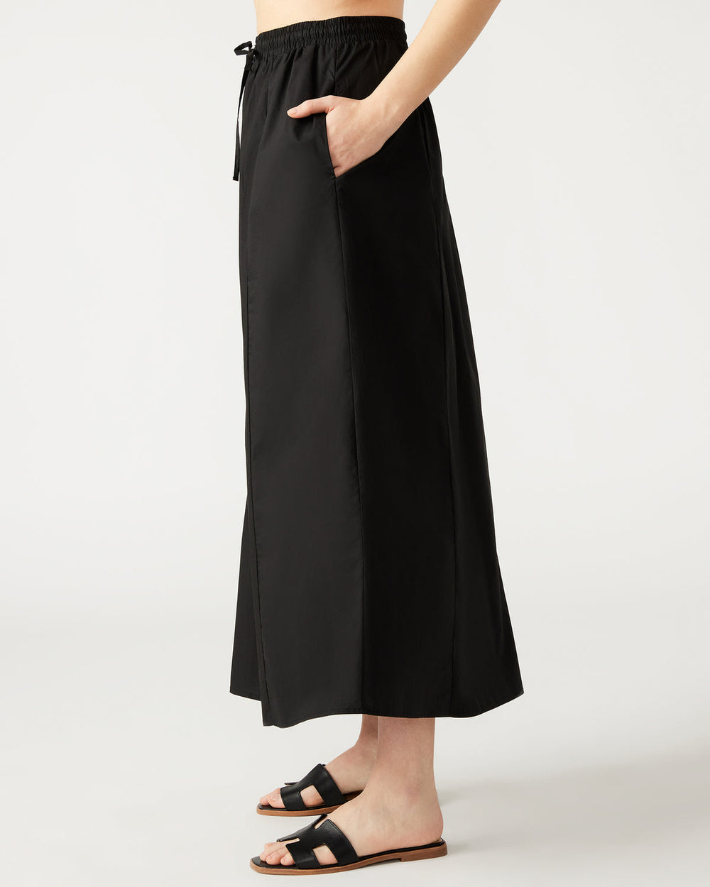 SUNNY Skirt Black | Women's A-Line Maxi Skirt