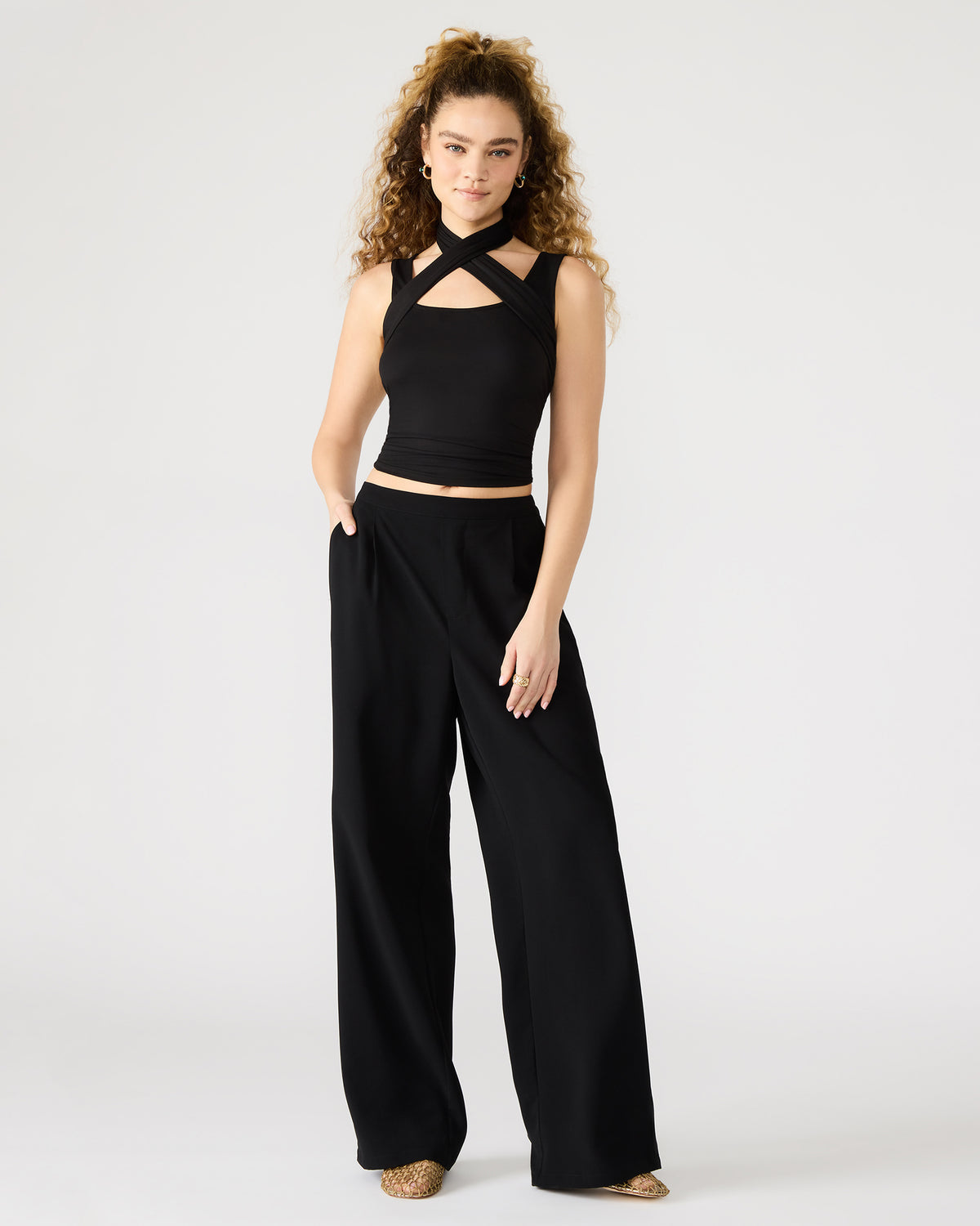 PAYTON Pant Black | Women's Wide Leg Trousers