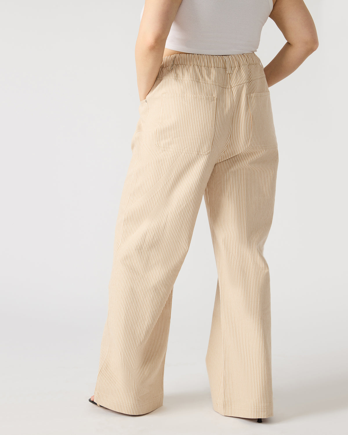 MINORCA Khaki Women's Wide-Leg Tie-Front Pant