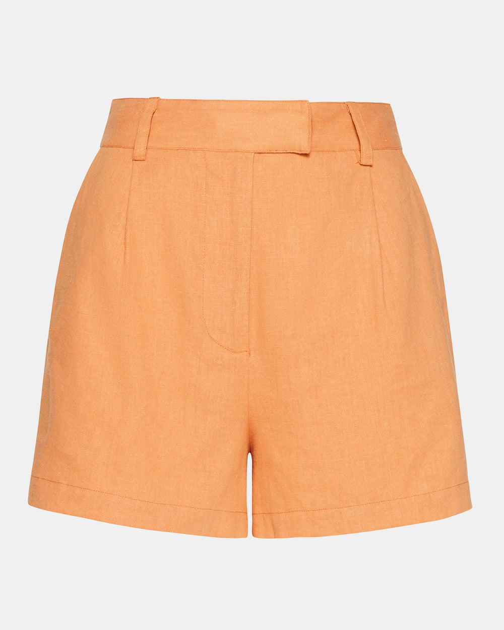 IMELDA Caramel Pleated Trouser Women's Shorts