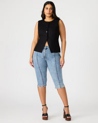 SKINNY DELRAY Denim Women's Fitted Capri Pants