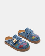 Kids' MONEYY Denim Multi Girls' Slip-On Clogs