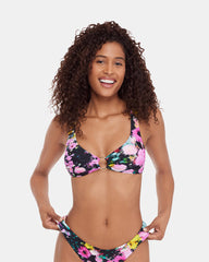 DAZEY FIELDS MULTI BIKINI TOP Women's Bikini Top