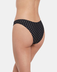 DARLING DOT BIKINI BOTTOM BLACK MULTI Women's Bikini Bottom