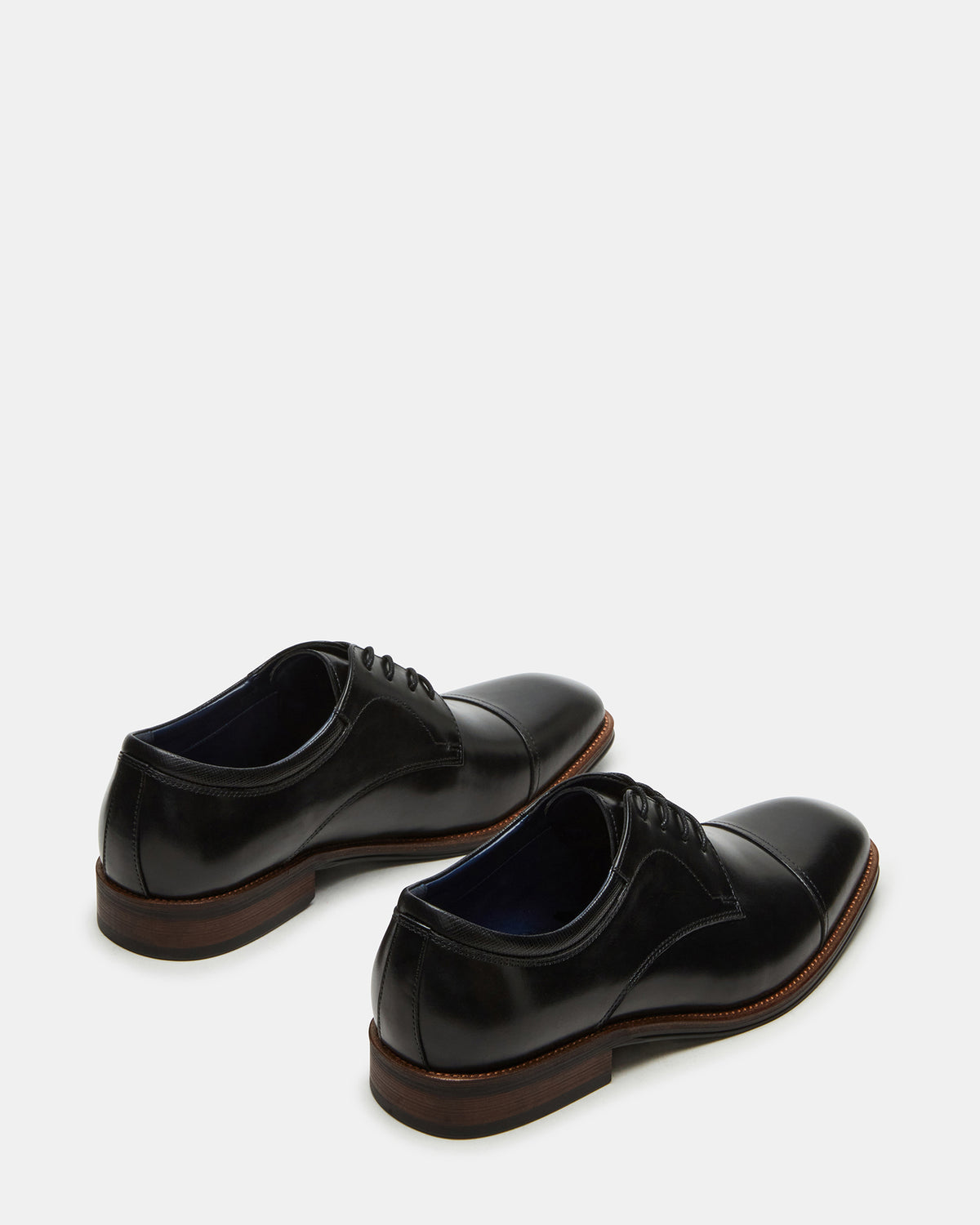 HASEN Black Leather Men's Lace-Up Dress Shoe
